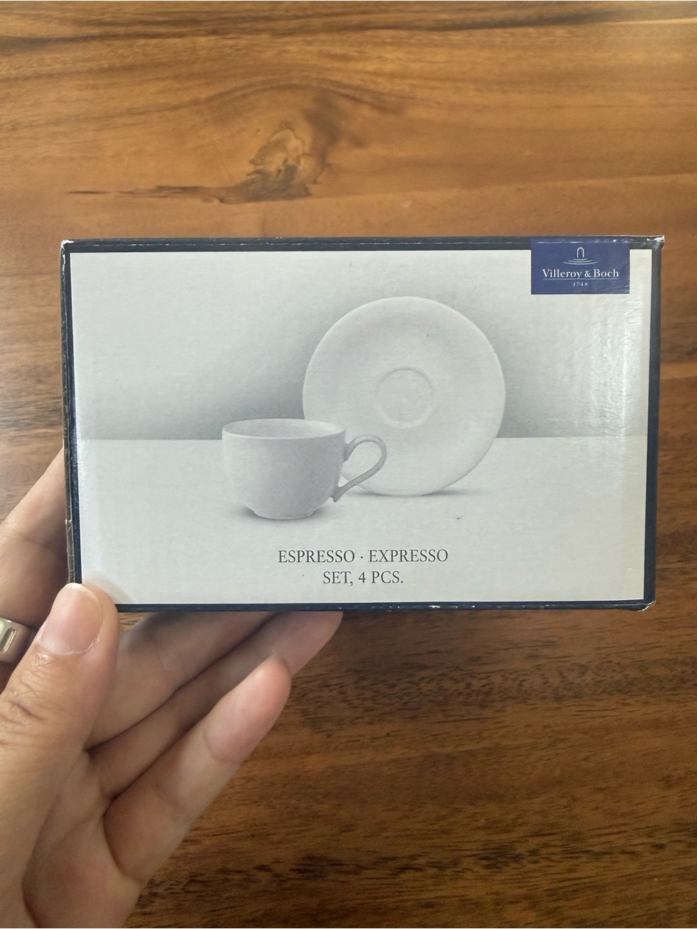 Villeroy & Boch Set of 2  Espresso Cups With Saucers New Premium Porcelain Germa